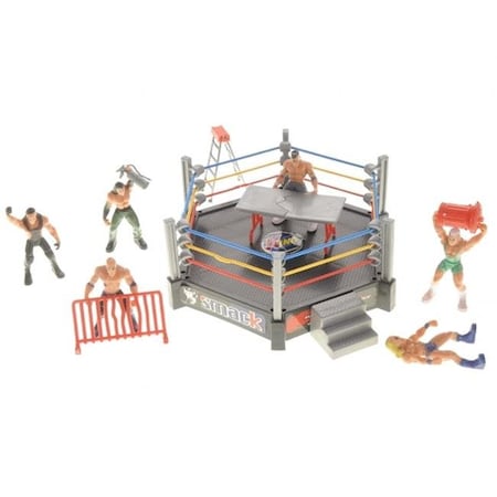 Az Trading & Import AZ Trading & Import PS37D Wrestling Toy Figure with Ring Playset PS37D